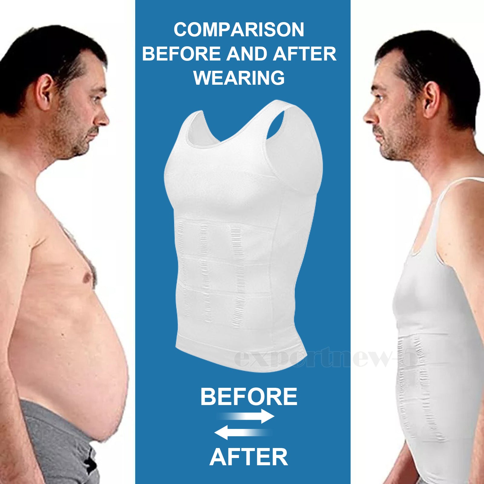 Slim and Fit Slimming Shirt For Men - White(With Free Delivery)