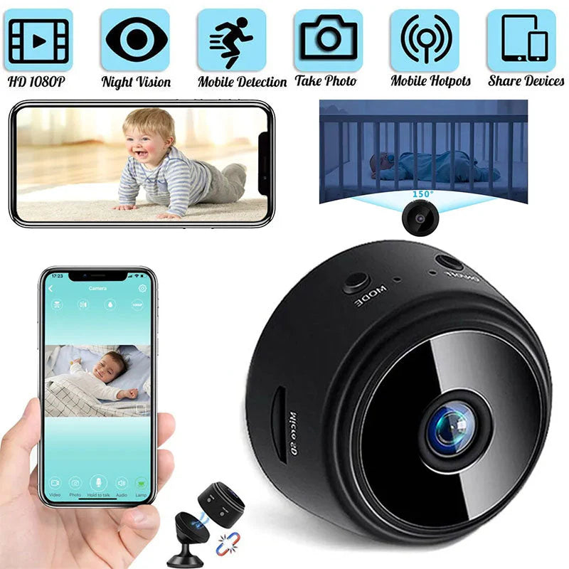 Free Home Delivery - A9 Mini Full HD Camera 1080P WiFi