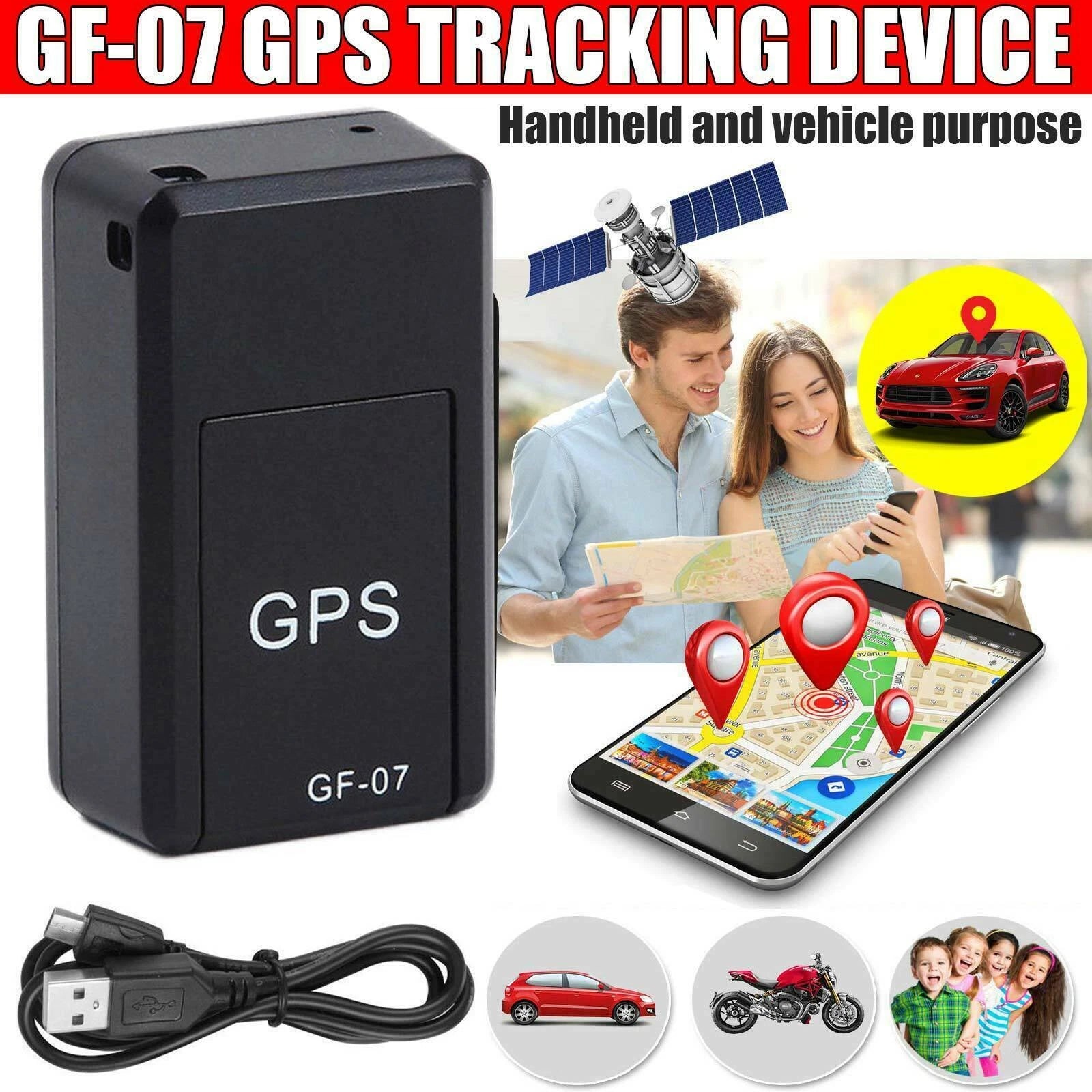 Mini Gps Tracker Car, Bike, Bicycle, Pets, Children Real Time Tracking  (FREE HOME DELIVERY)