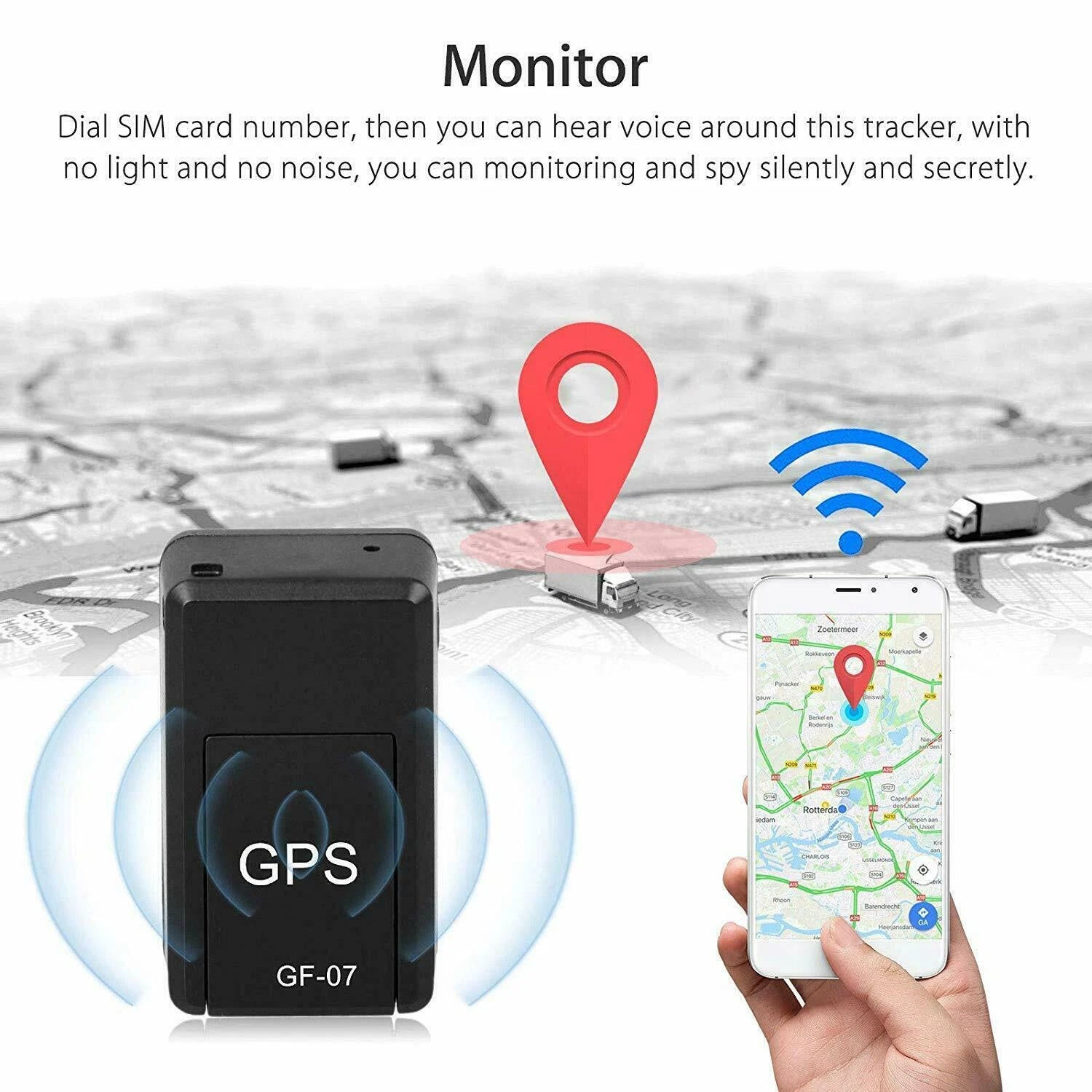 Mini Gps Tracker Car, Bike, Bicycle, Pets, Children Real Time Tracking  (FREE HOME DELIVERY)