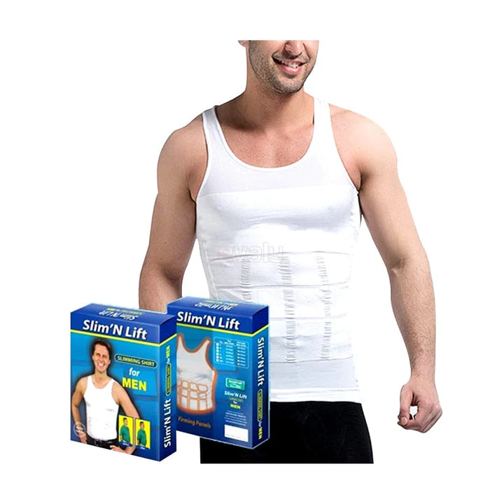 Slim and Fit Slimming Shirt For Men - White(With Free Delivery)