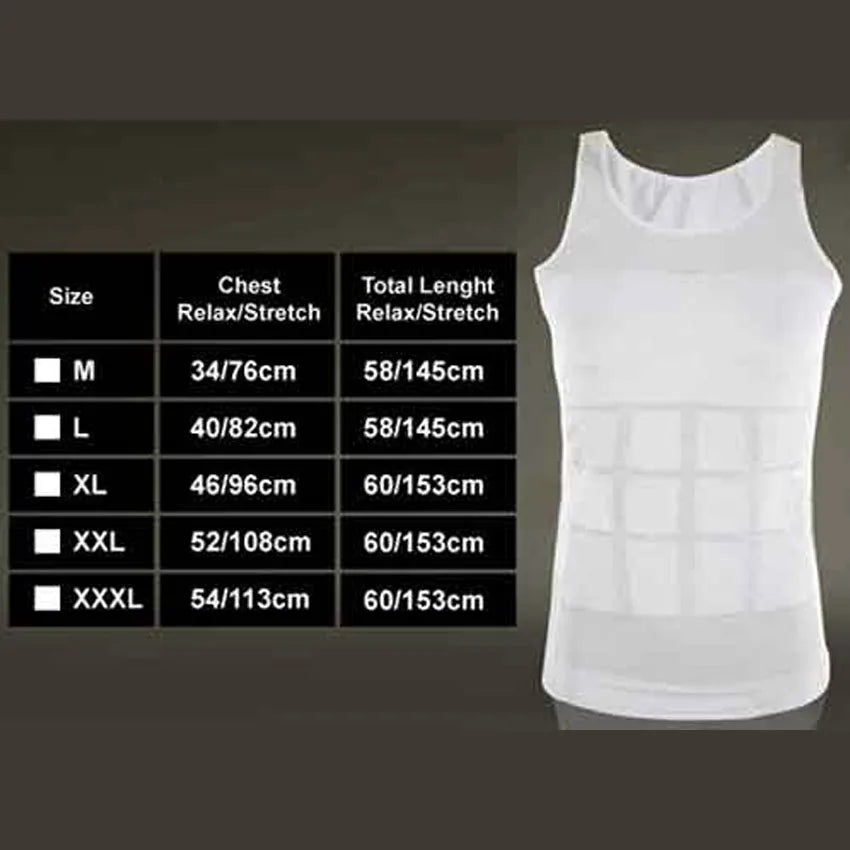 Slim and Fit Slimming Shirt For Men - White(With Free Delivery)