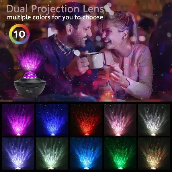 (Free Delivery) Galaxy Projector Lamp With Music Bluetooth Speaker
