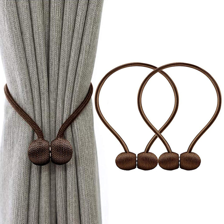 Magnetic Curtain Tiebacks for Window Decoration (Pair)