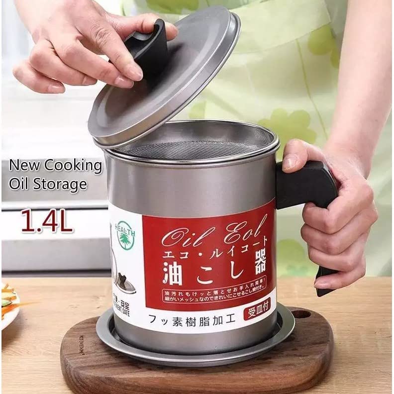 Stainless-Steel Oil Filter Storage Pot (Free Home Delivery )