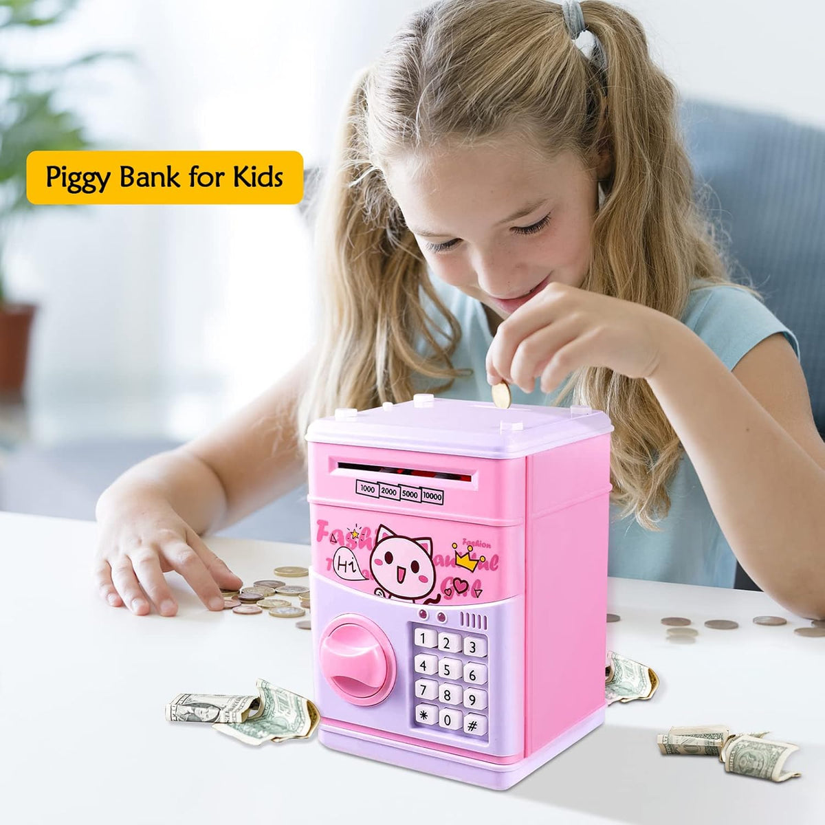 (FREE HOME DELIVERY) Electronic Mini Money ATM Machine Box For Kids