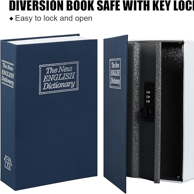 Hidden Book Safe With Lock📚🔒
