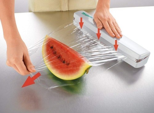 Plastic Wrap Dispenser Kitchen Tools Cling Food Wrap Cutter Dispenser film Cutter Storage Holder Kitchen Accessories Cling Wrap
