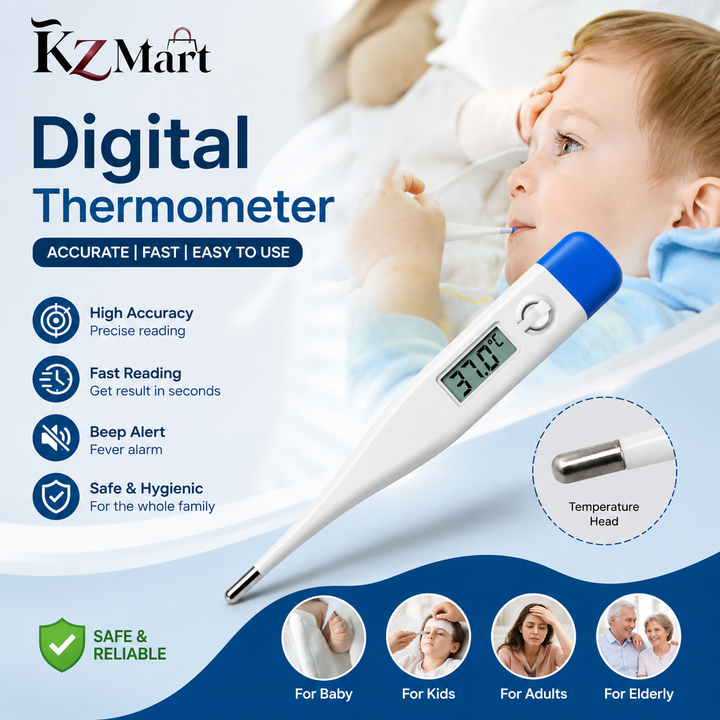 FREE DELIVERY| 🌡️ Digital LCD Thermometer for Kids & Adults