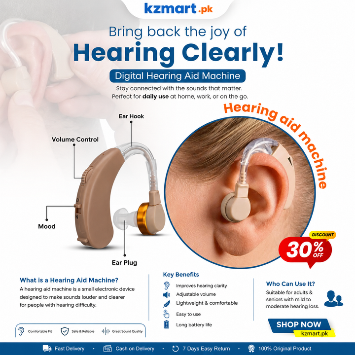 (Free Home Delivery) Hearing Aid Machine 🦻🧏