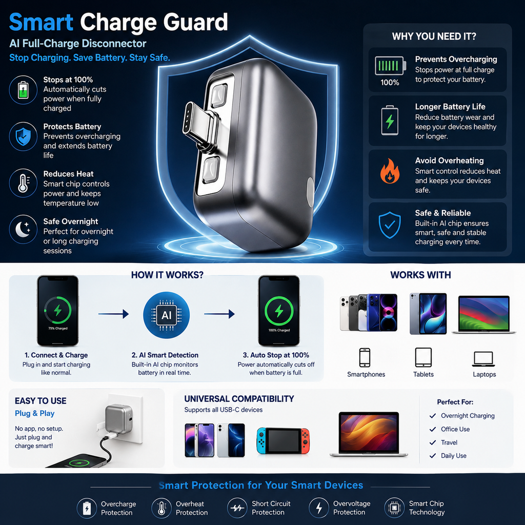 (Free Shipping) Smart Charge Guard