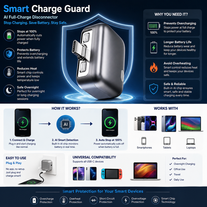 (Free Shipping) Smart Charge Guard