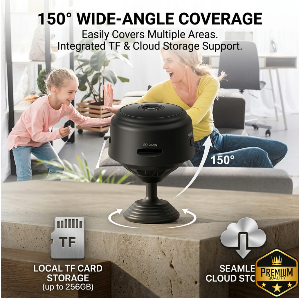 A9 Mini Wifi full HD Quality Camera - 1080p (FREE HOME DELIVERY)