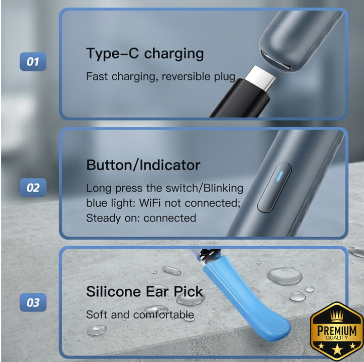 Ear Wax Cleaning Device With 1080p Quality Camera 💥FREE SHIPPING💥