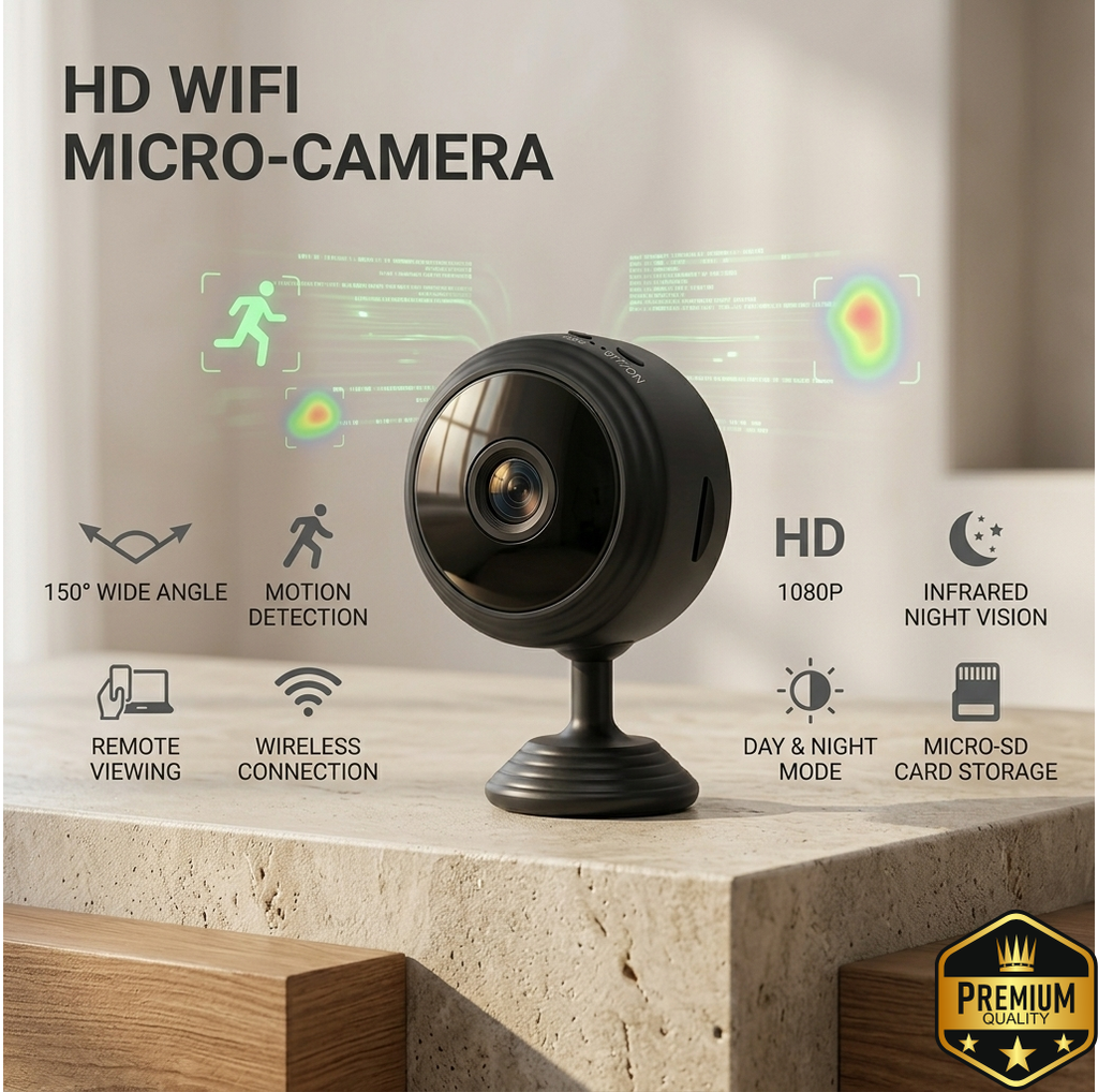 A9 Mini Wifi full HD Quality Camera - 1080p (FREE HOME DELIVERY)