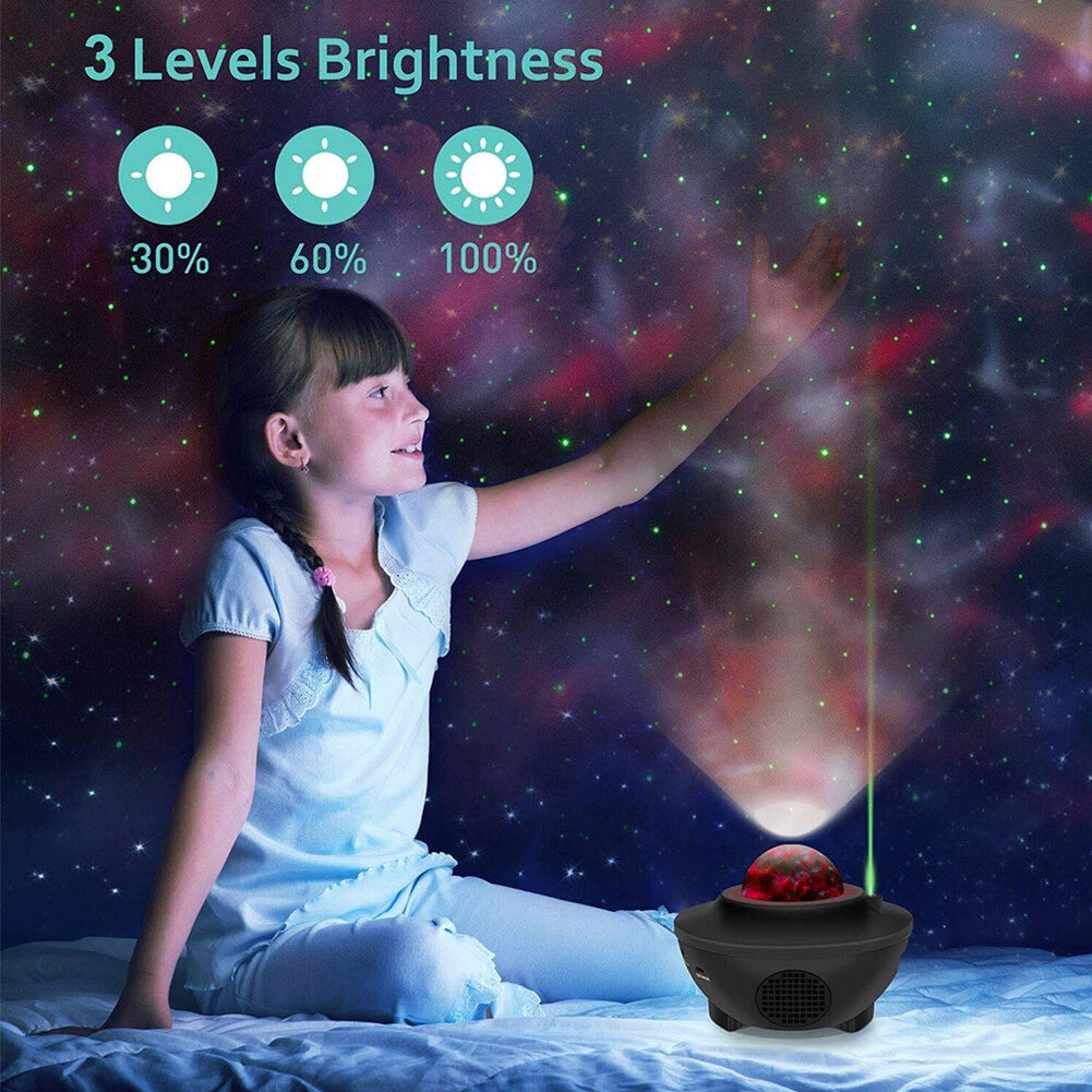 (Free Delivery) Galaxy Projector Lamp With Music Bluetooth Speaker