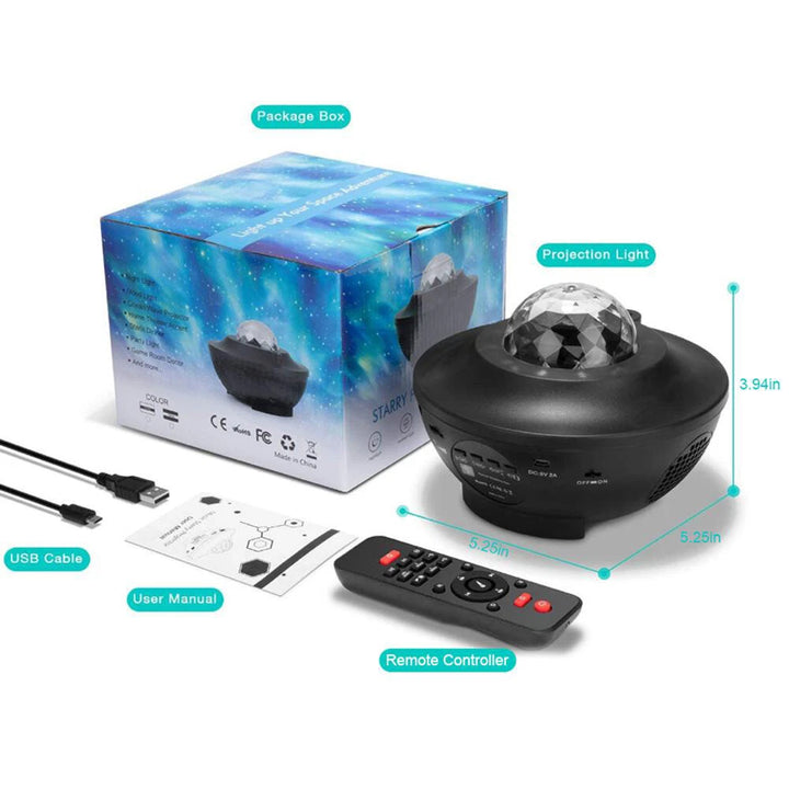 (Free Delivery) Galaxy Projector Lamp With Music Bluetooth Speaker