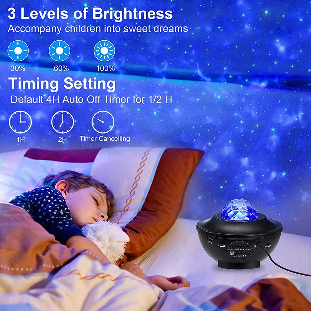(Free Delivery) Galaxy Projector Lamp With Music Bluetooth Speaker