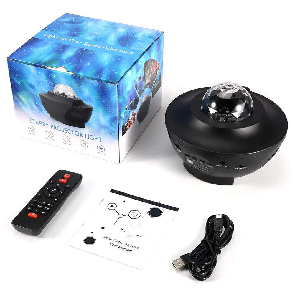 (Free Delivery) Galaxy Projector Lamp With Music Bluetooth Speaker